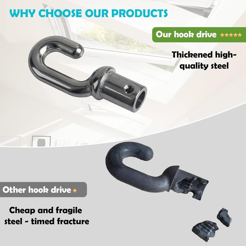 GGTE Skylight Hook Drive for Velux Skylight and Awning Poles,Skylight Parts - Image 5